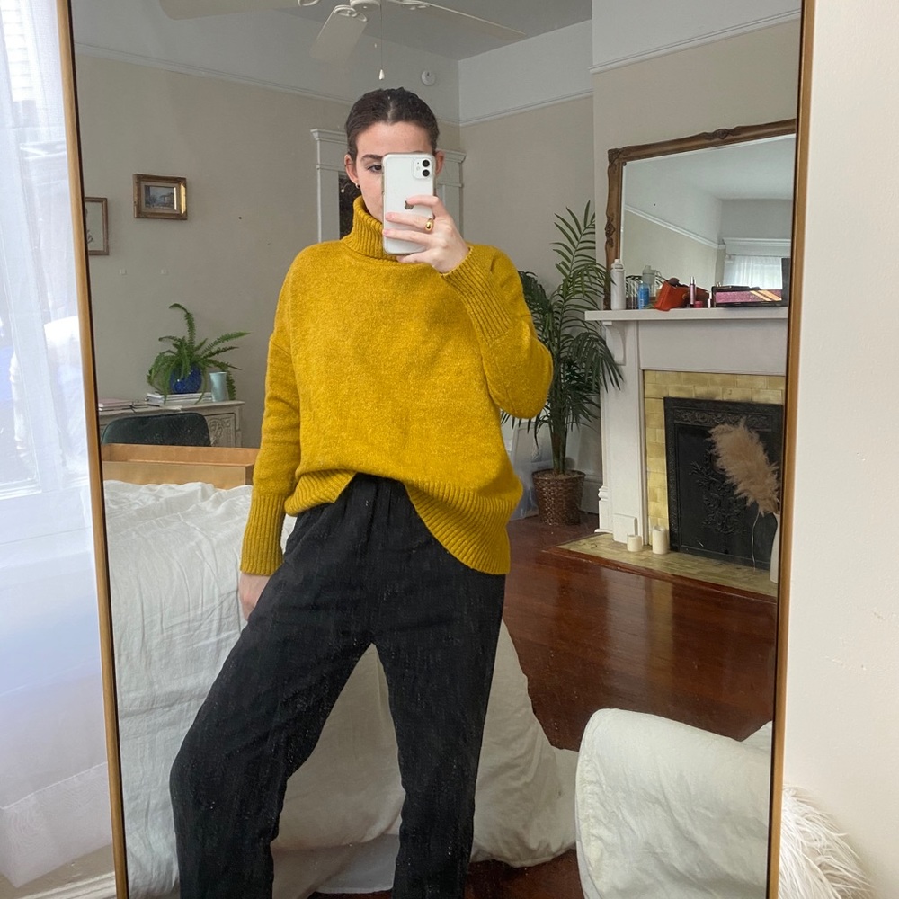 Funky Pop of Color Sweater